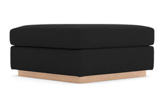 Nora Ottoman :: Leg Finish: Natural / Size: 35x35