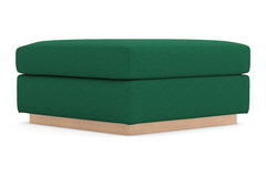 Nora Ottoman :: Leg Finish: Natural / Size: 35x35