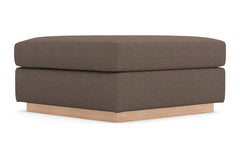 Nora Ottoman :: Leg Finish: Natural / Size: 35x35