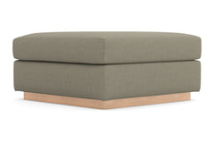 Nora Ottoman :: Leg Finish: Natural / Size: 35x35