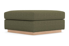 Nora Ottoman :: Leg Finish: Natural / Size: 35x35