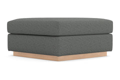 Nora Ottoman :: Leg Finish: Natural / Size: 35x35
