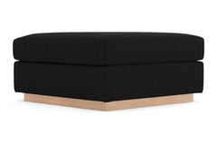 Nora Ottoman :: Leg Finish: Natural / Size: 35x35