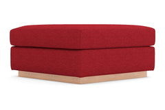 Nora Ottoman :: Leg Finish: Natural / Size: 35x35