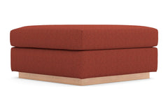 Nora Ottoman :: Leg Finish: Natural / Size: 35x35