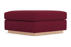 Nora Ottoman :: Leg Finish: Natural / Size: 35x35