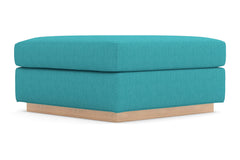 Nora Ottoman :: Leg Finish: Natural / Size: 35x35