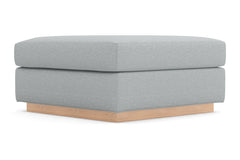 Nora Ottoman :: Leg Finish: Natural / Size: 35x35