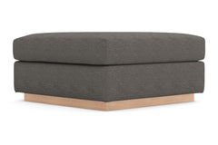 Nora Ottoman :: Leg Finish: Natural / Size: 35x35