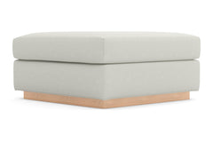 Nora Ottoman :: Leg Finish: Natural / Size: 35x35