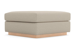 Nora Ottoman :: Leg Finish: Natural / Size: 35x35