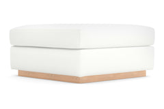 Nora Ottoman :: Leg Finish: Natural / Size: 35x35