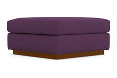 Nora Ottoman :: Leg Finish: Pecan / Size: 35x35