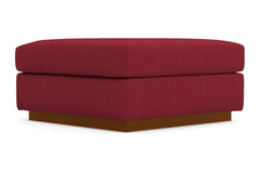 Nora Ottoman :: Leg Finish: Pecan / Size: 35x35