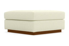 Nora Ottoman :: Leg Finish: Pecan / Size: 35x35