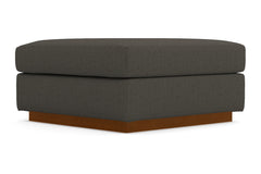 Nora Ottoman :: Leg Finish: Pecan / Size: 35x35