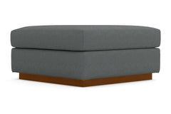Nora Ottoman :: Leg Finish: Pecan / Size: 35x35