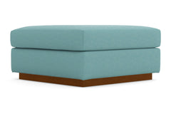 Nora Ottoman :: Leg Finish: Pecan / Size: 35x35