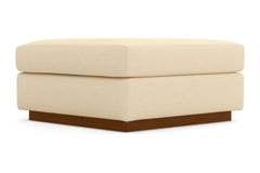 Nora Ottoman :: Leg Finish: Pecan / Size: 35x35