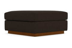 Nora Ottoman :: Leg Finish: Pecan / Size: 35x35