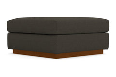 Nora Ottoman :: Leg Finish: Pecan / Size: 35x35