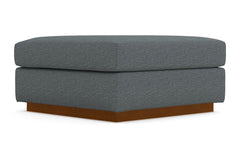Nora Ottoman :: Leg Finish: Pecan / Size: 35x35
