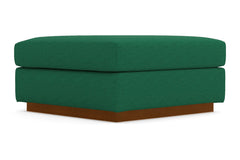 Nora Ottoman :: Leg Finish: Pecan / Size: 35x35