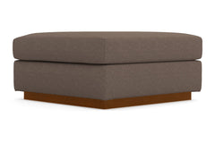 Nora Ottoman :: Leg Finish: Pecan / Size: 35x35