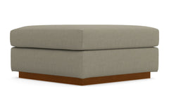 Nora Ottoman :: Leg Finish: Pecan / Size: 35x35