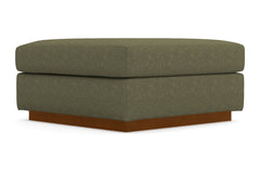Nora Ottoman :: Leg Finish: Pecan / Size: 35x35