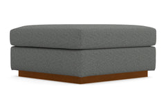 Nora Ottoman :: Leg Finish: Pecan / Size: 35x35