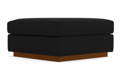 Nora Ottoman :: Leg Finish: Pecan / Size: 35x35