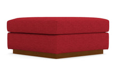 Nora Ottoman :: Leg Finish: Pecan / Size: 35x35