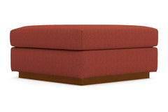 Nora Ottoman :: Leg Finish: Pecan / Size: 35x35