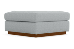 Nora Ottoman :: Leg Finish: Pecan / Size: 35x35