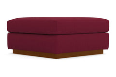 Nora Ottoman :: Leg Finish: Pecan / Size: 35x35