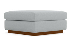 Nora Ottoman :: Leg Finish: Pecan / Size: 35x35
