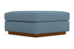 Nora Ottoman :: Leg Finish: Pecan / Size: 35x35
