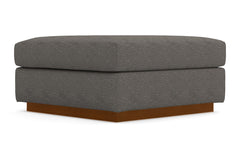 Nora Ottoman :: Leg Finish: Pecan / Size: 35x35