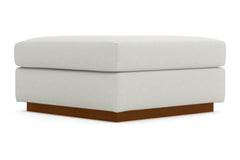 Nora Ottoman :: Leg Finish: Pecan / Size: 35x35