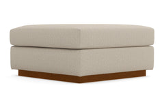 Nora Ottoman :: Leg Finish: Pecan / Size: 35x35