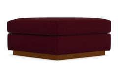 Nora Ottoman :: Leg Finish: Pecan / Size: 35x35