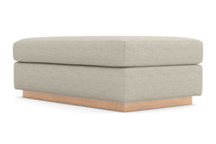 Nora Ottoman :: Leg Finish: Natural / Size: 28x48
