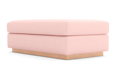 Nora Ottoman :: Leg Finish: Natural / Size: 28x48