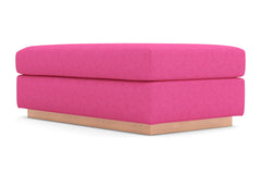 Nora Ottoman :: Leg Finish: Natural / Size: 28x48