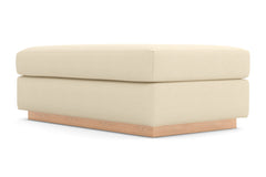 Nora Ottoman :: Leg Finish: Natural / Size: 28x48