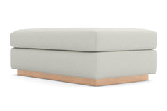 Nora Ottoman :: Leg Finish: Natural / Size: 28x48