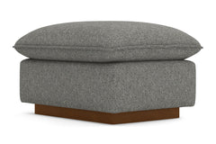 Olivia Ottoman :: Leg Finish: Pecan / Size: 23x30