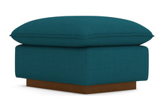 Olivia Ottoman :: Leg Finish: Pecan / Size: 23x30