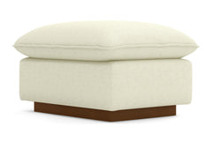 Olivia Ottoman :: Leg Finish: Pecan / Size: 23x30